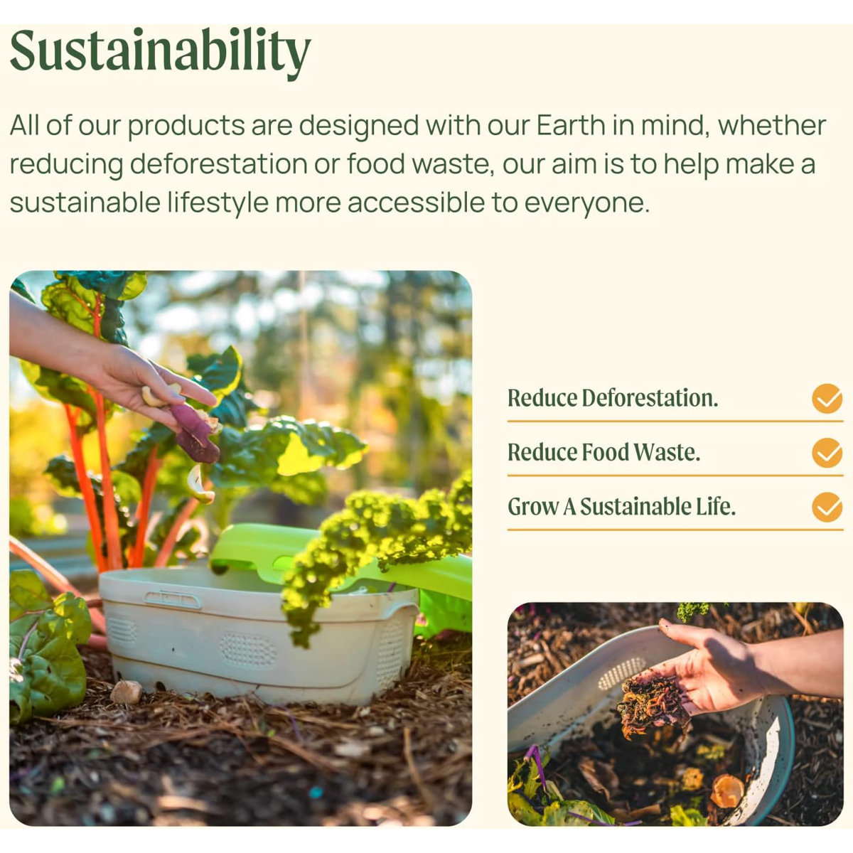 17" Tall U-Shaped Metal Outdoor Raised Garden Bed